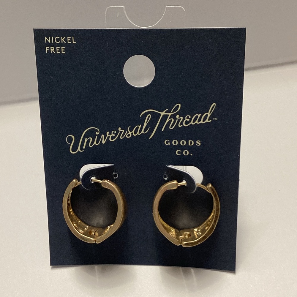 Universal Thread Gold-Tone Hoop Earrings